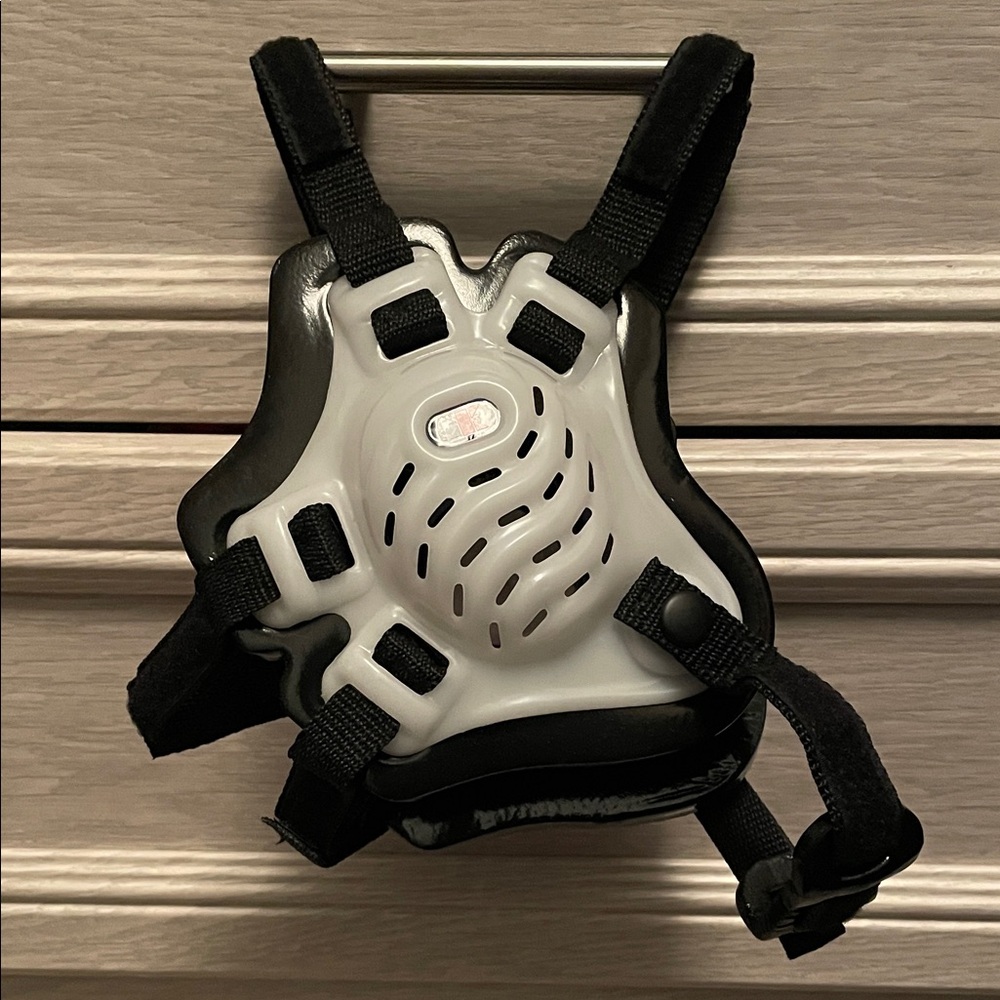 Protective Headgear with Adjustable Straps - Black and White